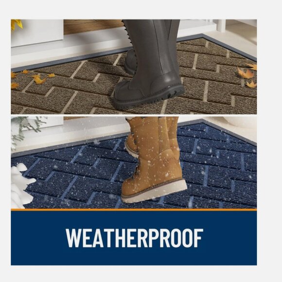 Entrance Mat Front Door Doormat for Indoor Outdoor Heavy Duty Commercial Mats - Picture 3 of 8